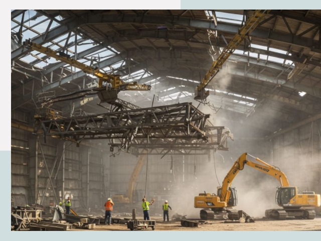 Демонтаж ангаров в Ирбите от 660 руб. за м²