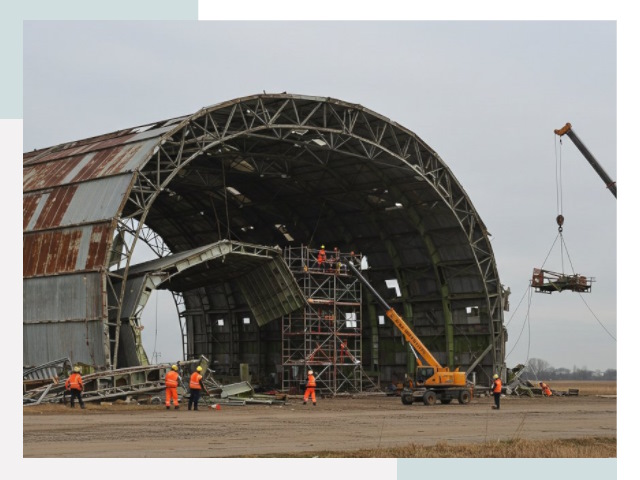 Демонтаж ангаров в Ирбите