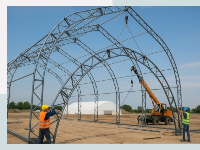 Монтаж ангаров в Ирбите от 660 руб. - Надежно и быстро